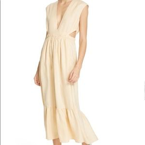 Tibi linen midi dress